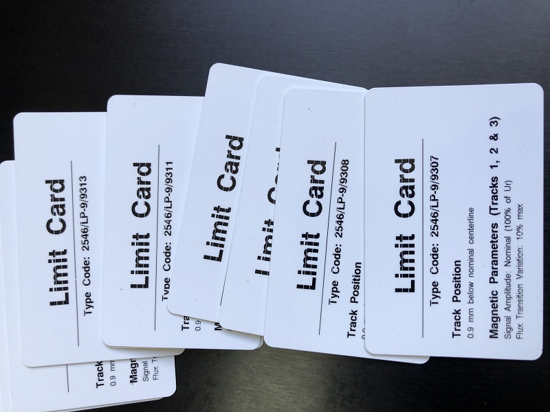 Limit Card磁條高低軌限制測試卡